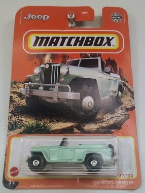 1948 Willys Jeepster Matchbox 67/100 Mint Green Mainline Diecast